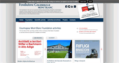 Desktop Screenshot of fondazionecourmayeur.it